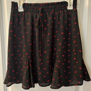 Lips and Hearts skirt